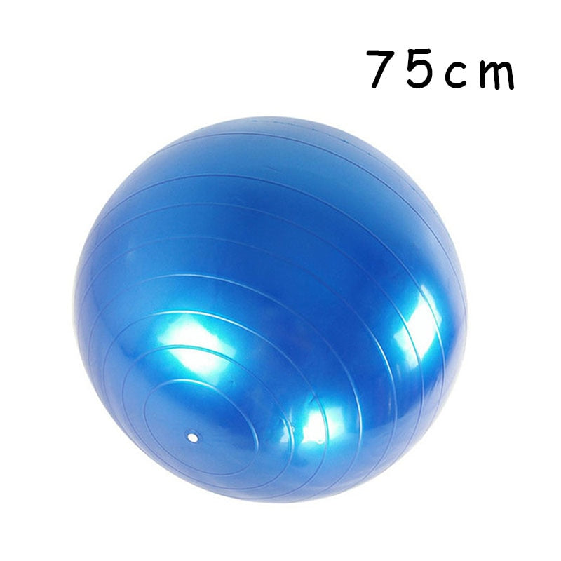 PVC Glossy Fitness Ball, Thickened, Exercise Home Gym Pilates Equipment Balance Ball 45cm/55cm/65cm/75cm/85cm