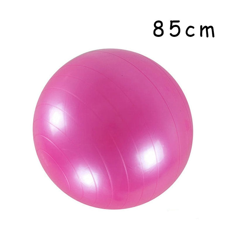 PVC Glossy Fitness Ball, Thickened, Exercise Home Gym Pilates Equipment Balance Ball 45cm/55cm/65cm/75cm/85cm