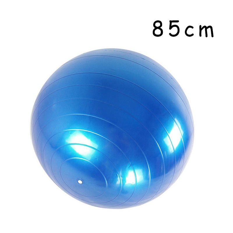 PVC Glossy Fitness Ball, Thickened, Exercise Home Gym Pilates Equipment Balance Ball 45cm/55cm/65cm/75cm/85cm