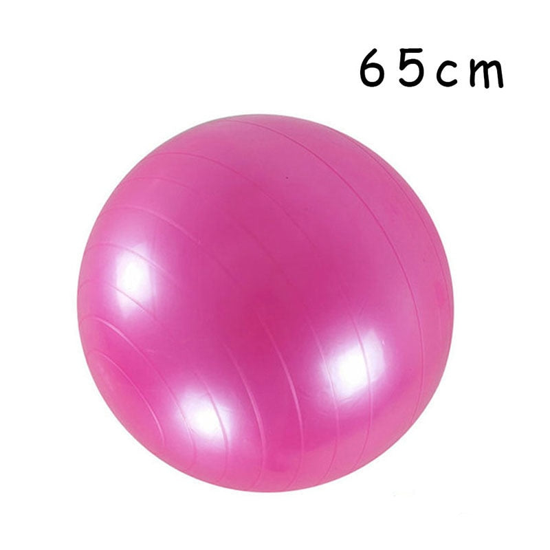 PVC Glossy Fitness Ball, Thickened, Exercise Home Gym Pilates Equipment Balance Ball 45cm/55cm/65cm/75cm/85cm