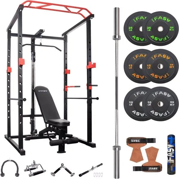 Home Gym Sets Multi-functional Power Cage,Home Adjustable Pullup Squat Rack