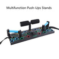Push Ups Stands Rack Board with Latex Resistance Bands Exercise Muscle Trainer Push Up Stand Borad Home Gym