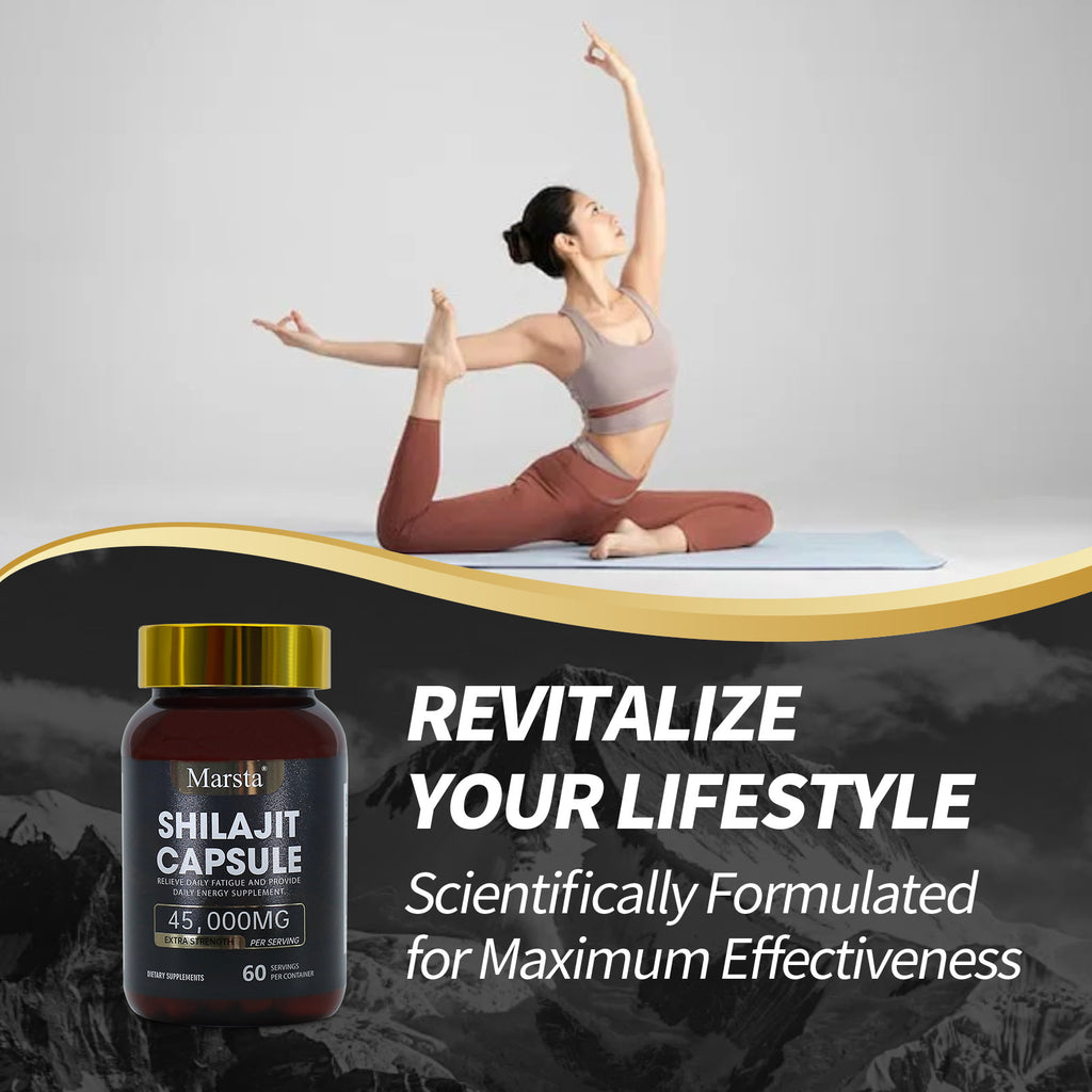 Pure Shilajit Capsules Natural Shilajit Supplements UK