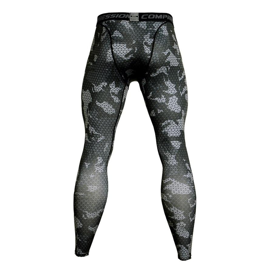 Mens Camo Gym/Weightlifting Compression Pants Fit Wear Jogging Leggings