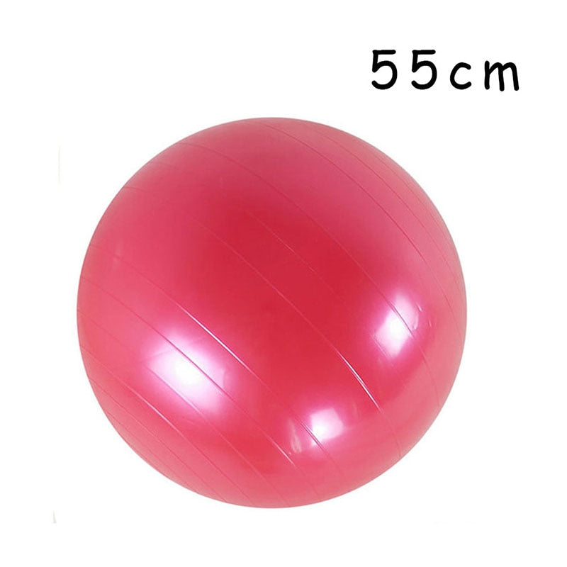 PVC Glossy Fitness Ball, Thickened, Exercise Home Gym Pilates Equipment Balance Ball 45cm/55cm/65cm/75cm/85cm