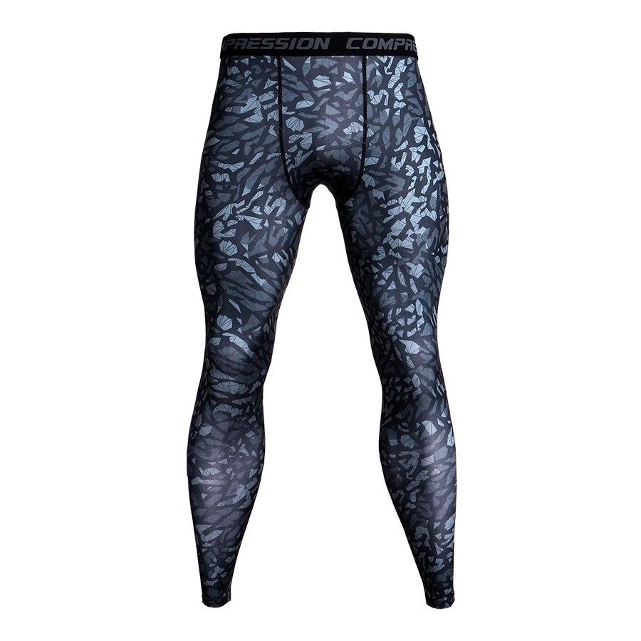 Mens Camo Gym/Weightlifting Compression Pants Fit Wear Jogging Leggings