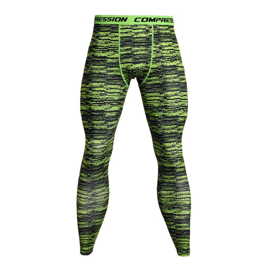 Mens Camo Gym/Weightlifting Compression Pants Fit Wear Jogging Leggings