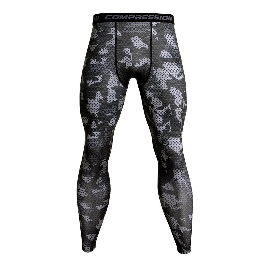 Mens Camo Gym/Weightlifting Compression Pants Fit Wear Jogging Leggings